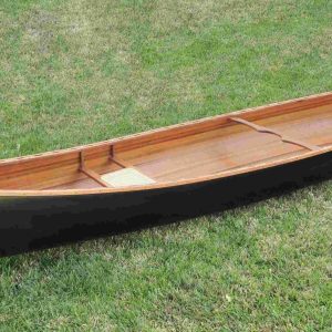 Ribbed Dark Stained Canoe (18ft) - OMH (K045)