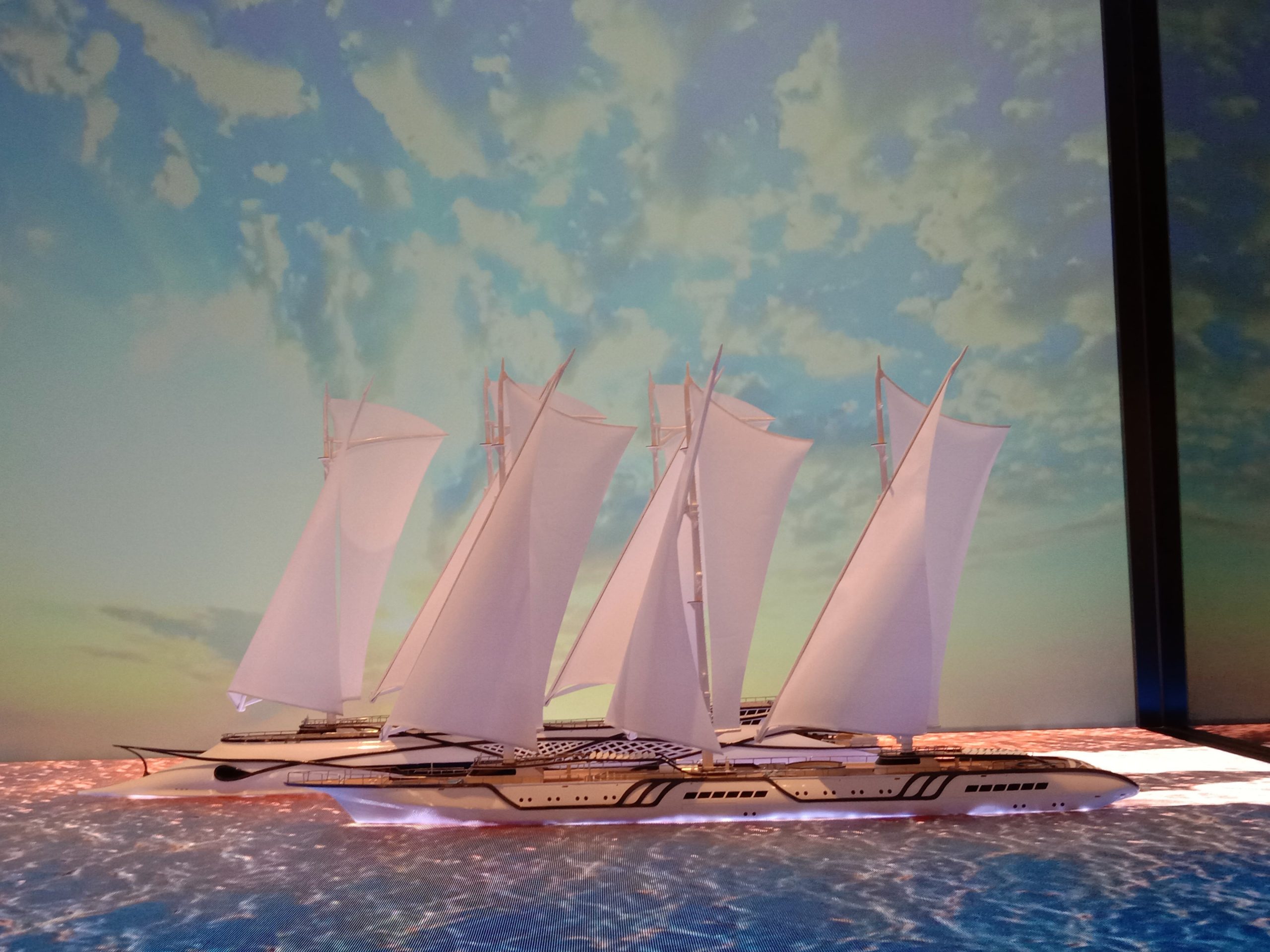 Concept Sailing Yacht Display Ship Model - Premier Ship Models