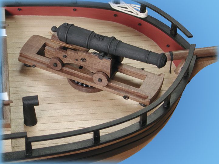 1728-9749-HM-Gunboat-William-Model-Ship-Kit