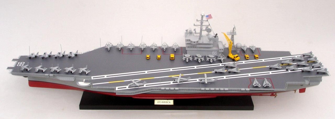 Aircraft Carrier USS America CV-66 Display Ship Model - GN