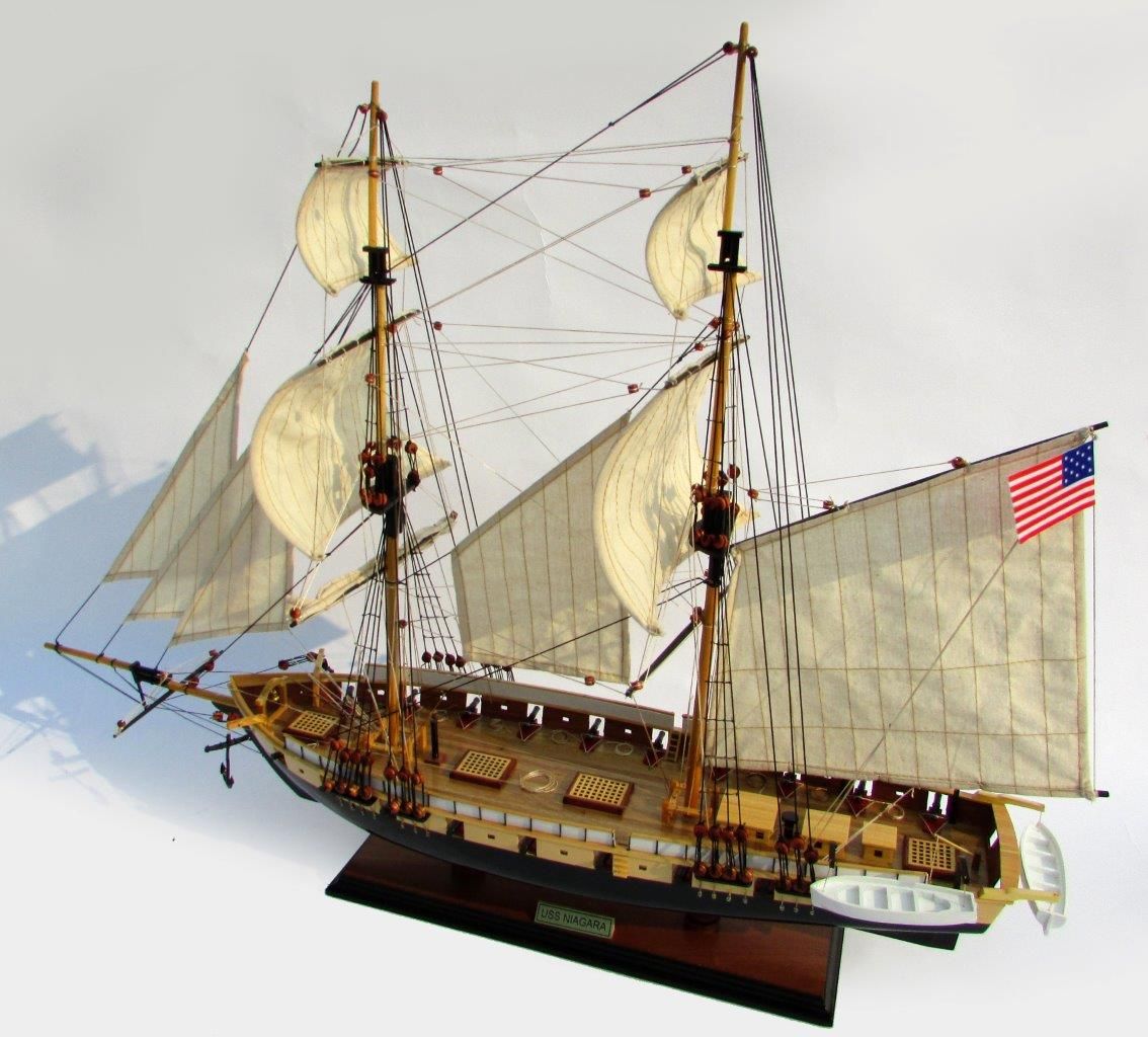 2013-11844-Uss-Niagara-wooden-model-ship