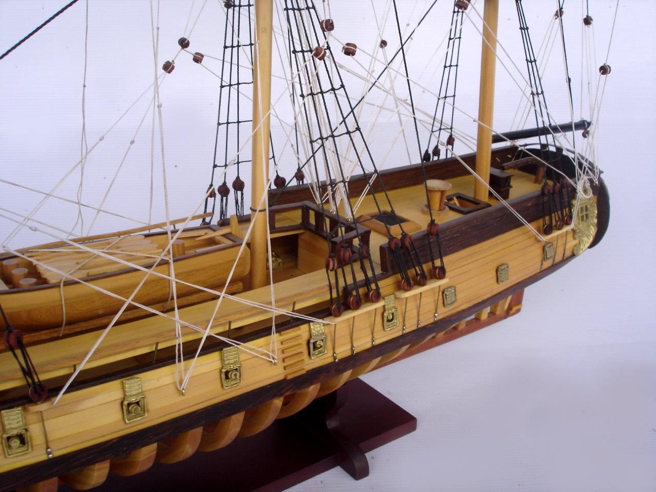 2097-12862-USS-Rattlesnake-Ship-Model-with-Frame-Hull