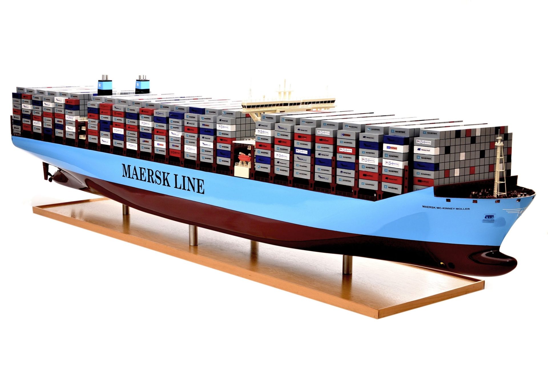 Maersk MC. Kinney Moller Container Ship Display Model - Premier Ship Models