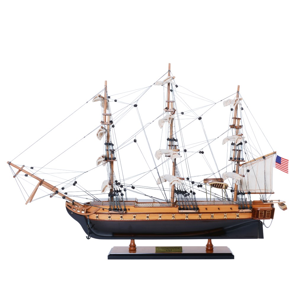 USS Constitution Small Captain Line Display Ship Model - OMH