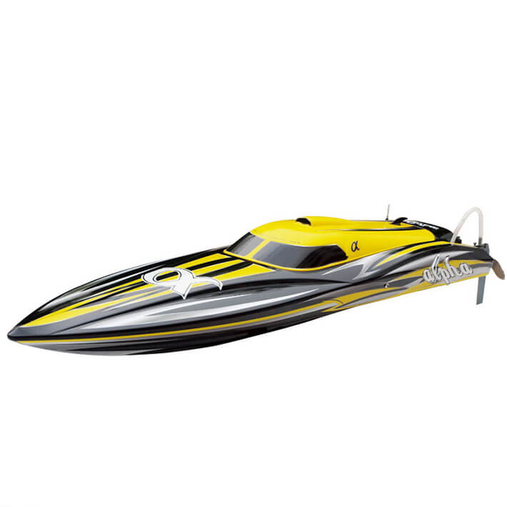 Alpha Brushless Yellow Racing Boat W/O Batt/CHRGR ARTR RC Model - Joysway